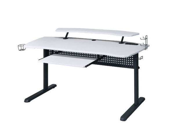 Vildre - Gaming Table - Black & White Finish