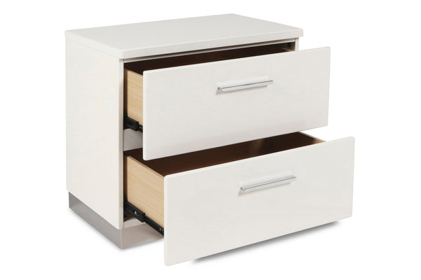  ripple-free surface and a glossy white laminate finish for a sleek