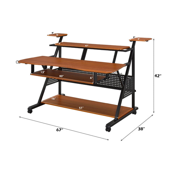 Willow - Music Desk - Cherry & Black Finish