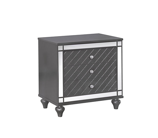 Refino - Queen 4 Piece Bedroom Set - Gunmetal
