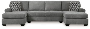 If youâ€™re going for comfort, why not really go for it? Made for easy, everyday living, this sectional effortlessly incorporates a relaxed sensibility into your home. Cushions with heavyweight upholstery and jumbo stitching are brimming with contemporary