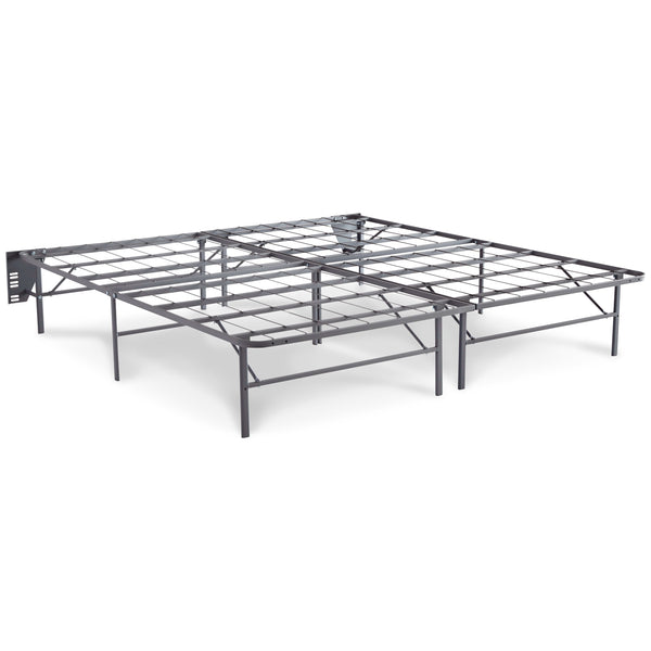 12 Inch Ashley Hybrid - Gray - 2 Pc. - King Foundation And Mattress