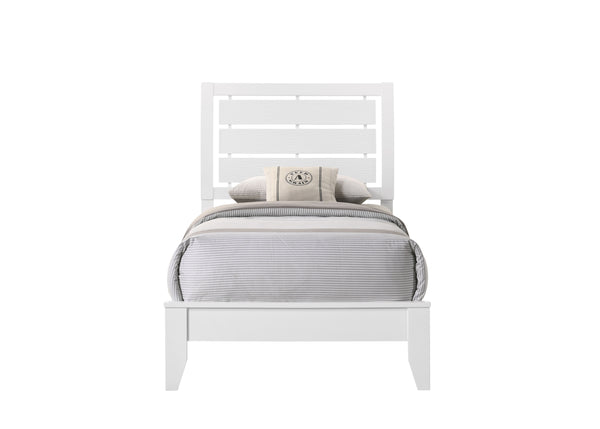 Evan - Twin Bed - White