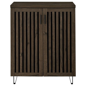Brixton - 2-Door Entryway Shoe Storage Cabinets - Smoked Oak