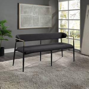 Transform your dining experience with the Jaramillo collection. This dining set with its weathered finish style, padded seat, and back cushions, combines comfort and elegance seamlessly. The modern design is perfect for both casual meals and sophisticated