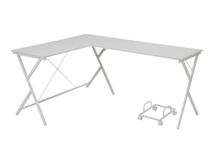 Corner Computer Desk Orientation: -"L-" Shape X-Shape Metal Frame BaseRectangular Table Top<br/><br/><b>Product Features</b><ul><li>Corner Computer Desk</li><li>Orientation: -"L-" Shape</li><li>X-Shape Metal Frame Base</li><li>Rectangular Table Top</li><l