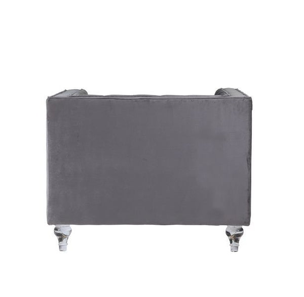 HeiberoII - Chair - Gray Velvet