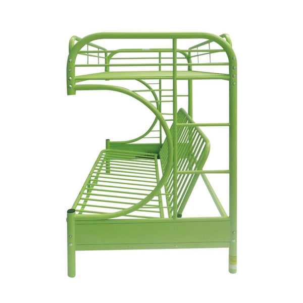 Eclipse - Twin Over Full Over Futon Bunk Bed - Green