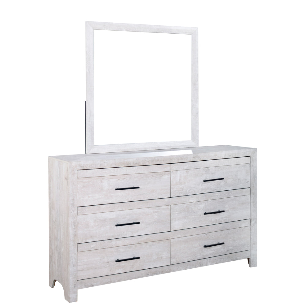 BiscayneÂ  - Dresser & Mirror - Gray
