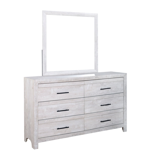 BiscayneÂ  - Dresser & Mirror - Gray