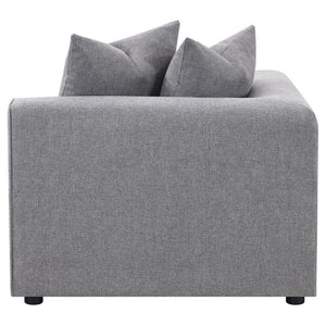 Jennifer - Upholstered Corner Chair - Gray
