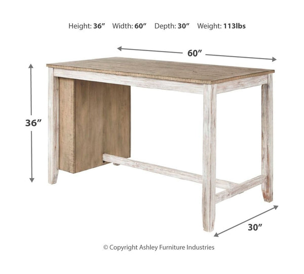 Skempton - White - 3 Pc. - Counter Table