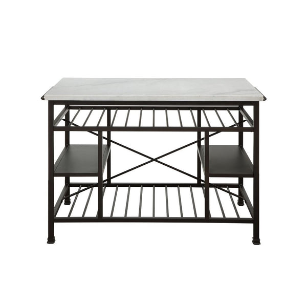  the design is both stylish and functional. The metal frame adds a touch of industrial imp