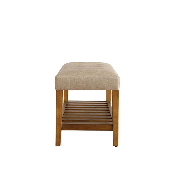 Charla - Bench - Beige & Oak