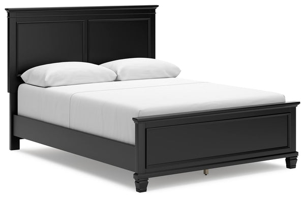 The casual design of this queen panel bed introduces a time-honored look to your restful retreat. The beautifully crafted piece is built to last, with distinctive framing that gives its headboard and footboard brilliant dimension. Whether your personal ae