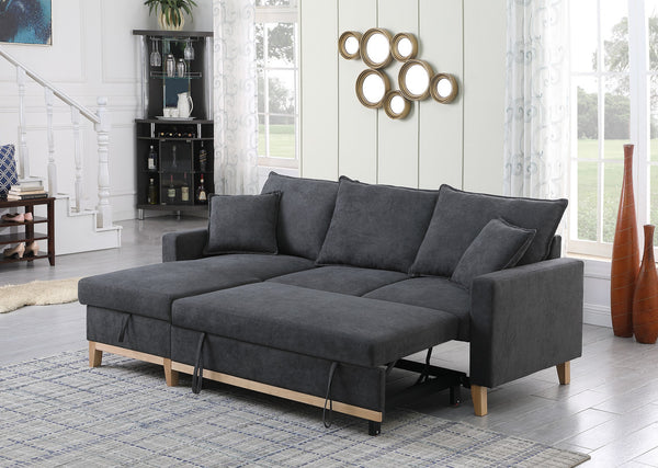 Colton Sectional with Reversable Pull Out Bed & Storage