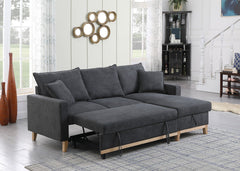 Colton Sectional with Reversable Pull Out Bed & Storage