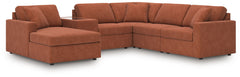 Looking cool and contemporary is great. But when it comes down to it, youâ€™re all about low-maintenance lounging. With the performance fabric on this sectional with console, cleaning spills is a breeze. Its customizable modular design caters to your ever