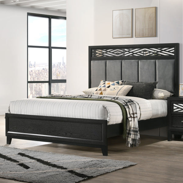 Obsidian - 5/0 Queen Bed - Black