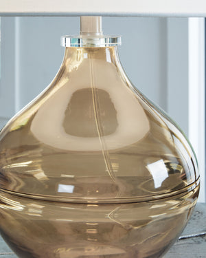 Lemmitt - Amber - Glass Table Lamp