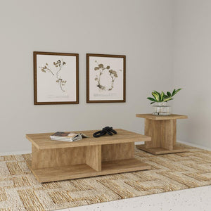 Cortona - Square Engineered Wood End Side Table - Mango