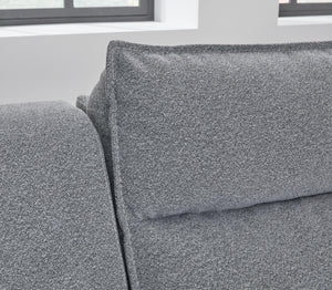 Modmax - Salt And Pepper - 5-Piece Power Reclining Sectional With LAF Zero Wall Power Recliner