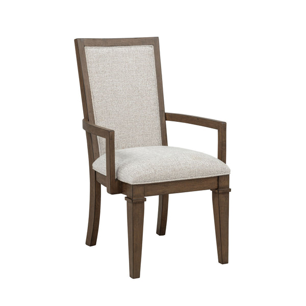 The Mariana Dining Arm Chairs in Vintage Mocha, available as a set of two, combine timeless craftsmanship with enduring comfort. Constructed from solid Rubberwood, premium manufactured woods, and Acacia wood veneers, these chairs offer long-lasting streng
