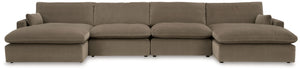 Sophie - Cocoa - 4-Piece Sectional With Laf Corner Chaise