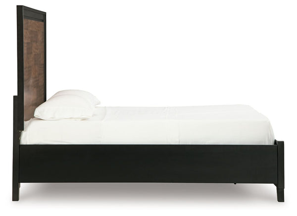 Kraeburn - Brown / Black - King Panel Storage Bed