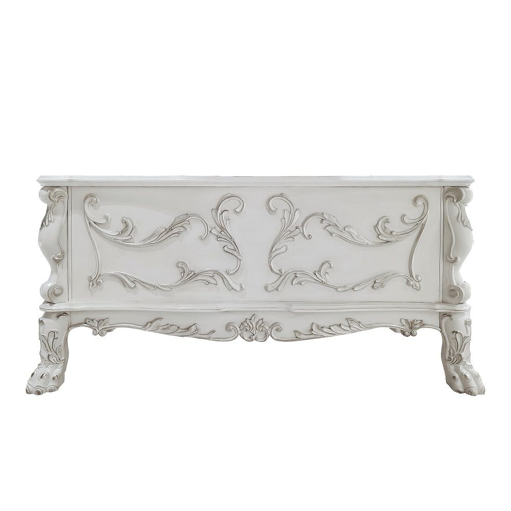 Dresden - Executive Writing Desk - Bone White Finish<br/><br/><b>Product Features</b><ul><li>Table Top Thickness: 37mm</li></ul><br/>