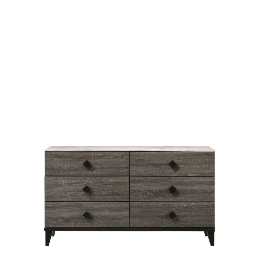6 Drw Drawer: GLIDE Side Metal (3/4 Ext.), DOVETAIL English Front & Back, Veneer Lined (NO FELT), Safety Stop Included, Manual Close, Dust-Proof Included, Hardware: Single Pull Knob (Wood, Black Finish) CONSTRUCTION] Wooden Case-Leg: Wood (), Veneer (Foil