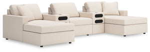 Looking cool and contemporary is great. But when it comes down to it, youâ€™re all about low-maintenance lounging. With the performance fabric on this sectional with chaise, cleaning spills is a breeze. Its customizable modular design caters to your ever-