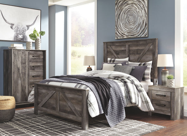  clean and minimalist-chic profile is enriched with a striking replicated oak grain with thick plank styling and a weathered gray fi