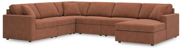 Looking cool and contemporary is great. But when it comes down to it, youâ€™re all about low-maintenance lounging. With the performance fabric on this sectional with chaise, cleaning spills is a breeze. And its customizable modular design caters to your e