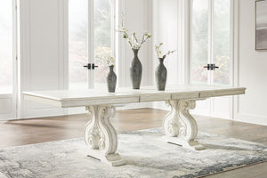 Arlendyne - Antique White - 11 Pc. - Dining Table