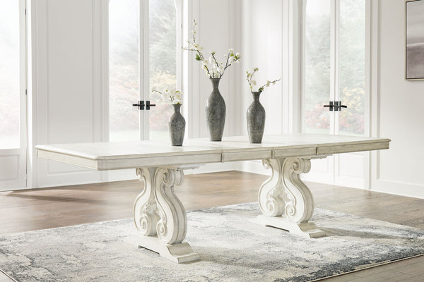 Arlendyne - Antique White - 11 Pc. - Dining Table