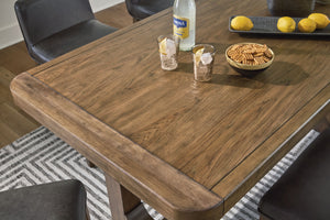 Cabalynn - Light Brown - Rectangular Dining Room Counter Table