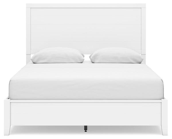 Binterglen - White - Queen Panel Bed