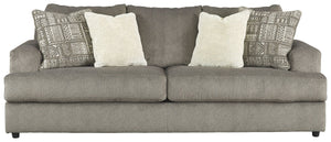 Flaunting a trendsetting silhouette, this sofa puts the contemporary in your contemporary home. Its â€œthree over twoâ€ profile eliminates the center seat cushion, giving you elongated plushness and deep seating. And the microfiber fabric satisfies your 