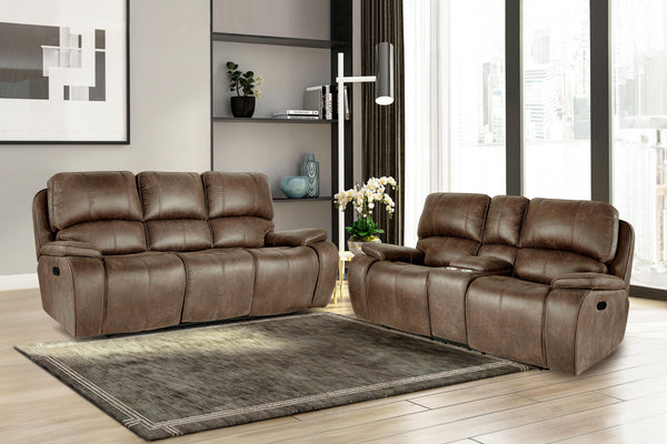 both upholstered in soft hand polyester/PU fabric that mimics the look o