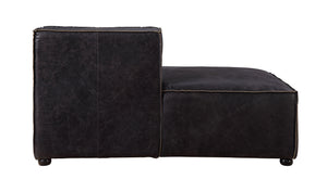 Birdie - Chaise - Antique Slate Top Grain Leather
