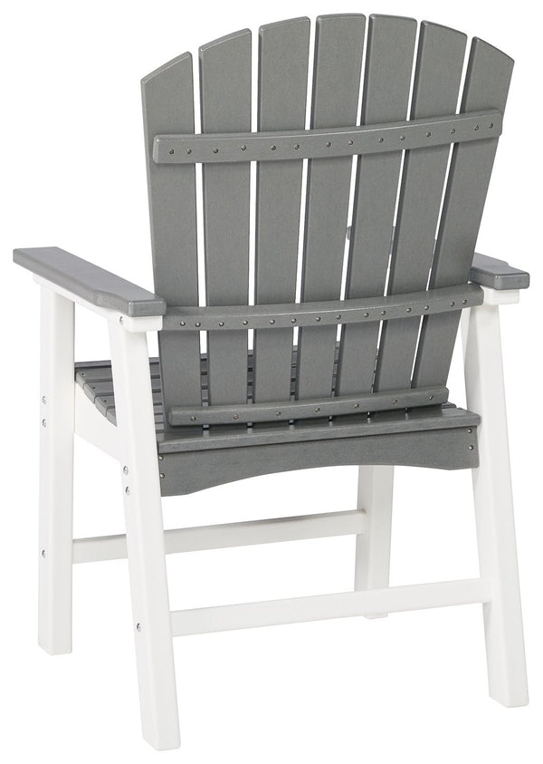 Transville - Gray / White - Arm Chair (Set of 2)