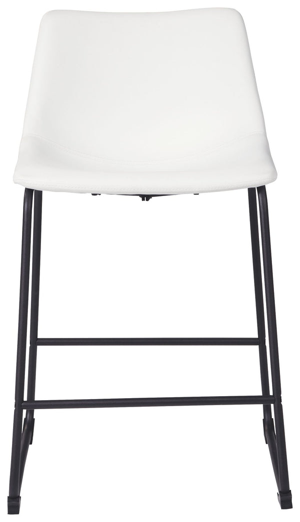 Centiar - White - Upholstered Barstool (Set of 2)