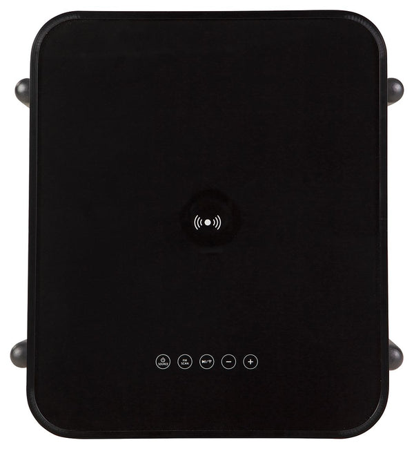 Jorvalee - Gray / Black - Accent Table with Speaker