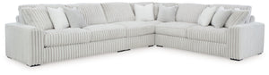 Donâ€™t want to sacrifice standout style for majorly cozy seating? This sectional pairs bold character with sink-in comfort. Its retro-cool jumbo cord over feather-blend cushions creates a luxuriously soft lounging experience. With this sectional, you can