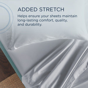 Linens - Tempur Classic Cotton Sheet Set - Sleepy Silver Mist - Split King