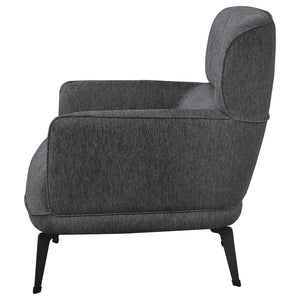 Andrea - Upholstered Crecent Arm Accent Chair - Gray