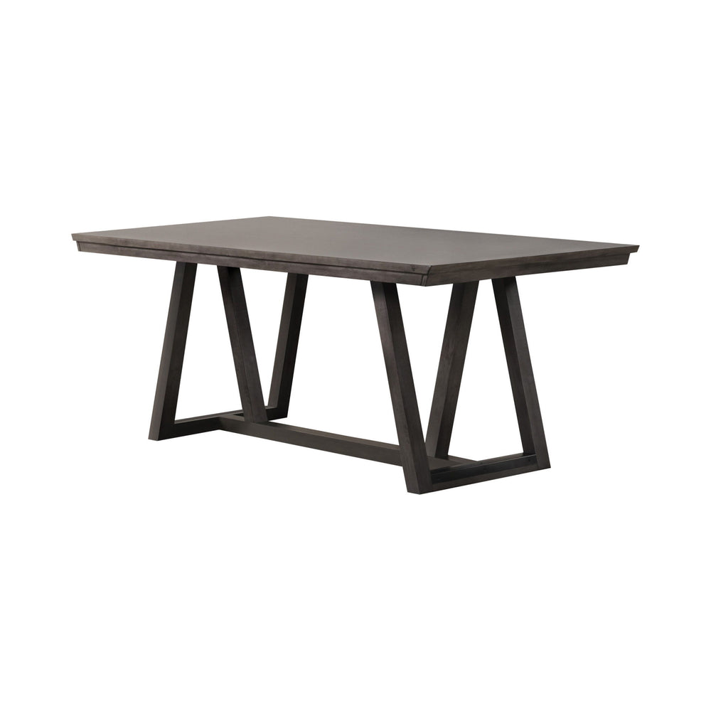 The High Line Trestle Dining Table in Coffee Brown is a perfect blend of durability, style, and functionality. Expertly crafted from solid Acacia and Rubberwood, along with high-quality manufactured woods and Birch veneers, this dining table ensures long-