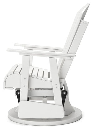 Hyland Wave - White - Swivel Glider Chair