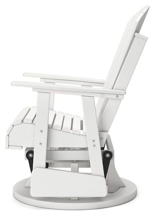 Hyland Wave - White - Swivel Glider Chair